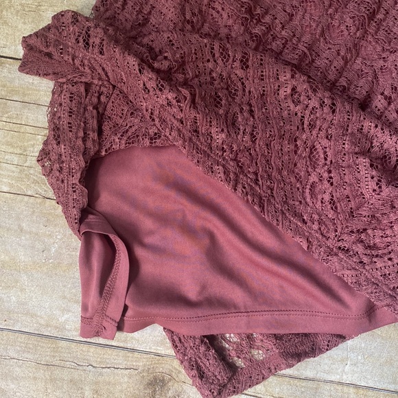 NWT Torrid Wild Ginger Lace Blouse Size 0 (Large) - Picture 8 of 8